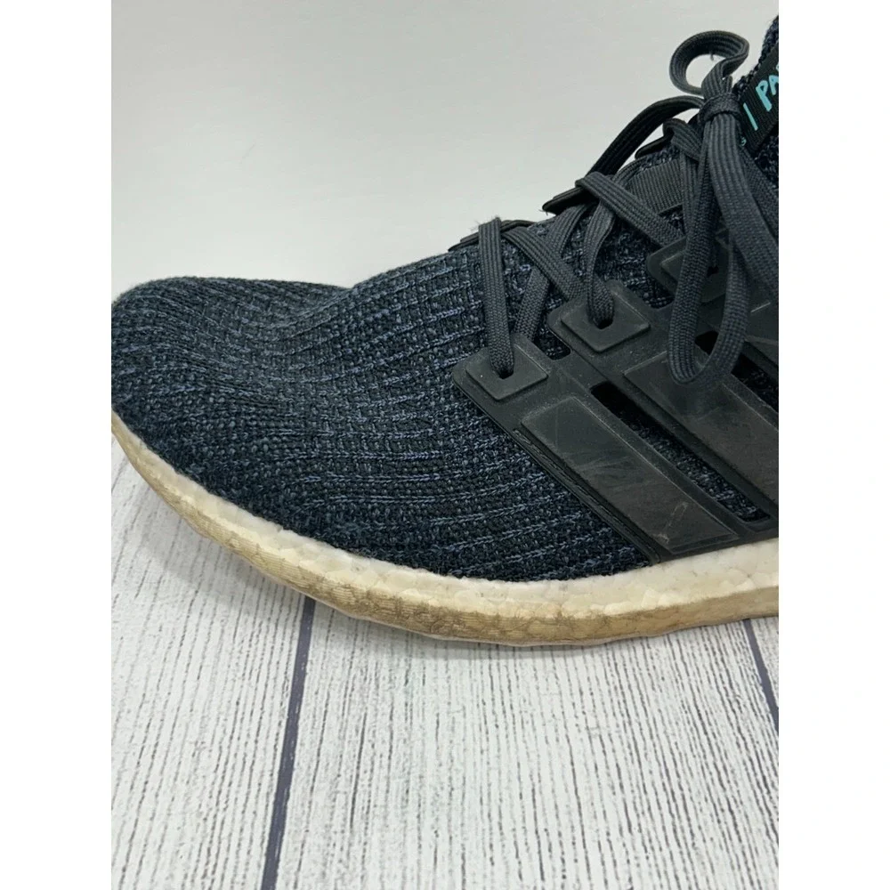Adidas UltraBoost‎ Parley Sneakers Mens 11.5 Blue Knit Running Athletic